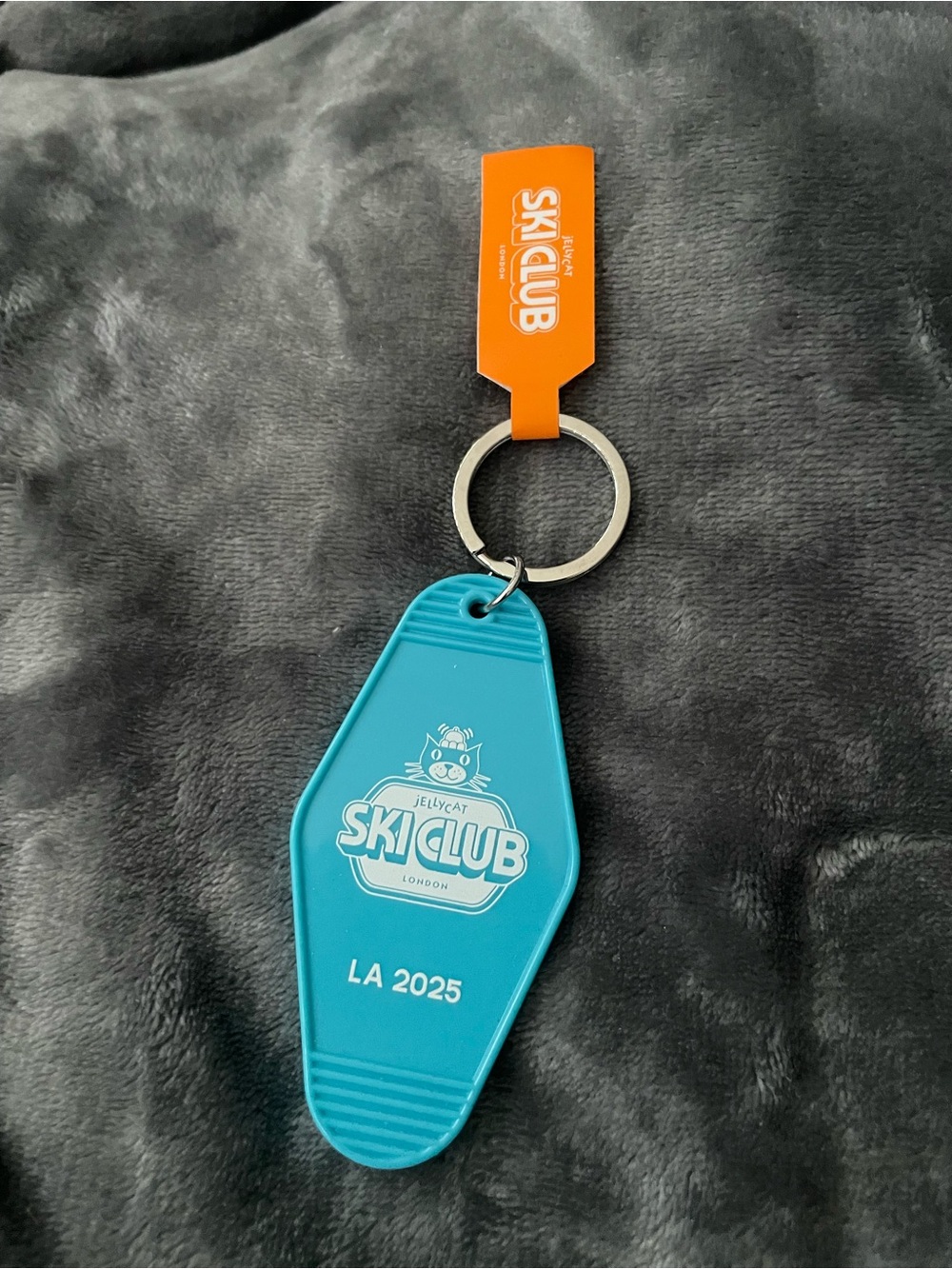 Jellycat Teal & Orange Ski Club Keychain LA2025 NEW!